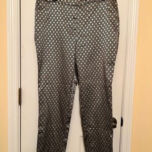 Chico's Geometric Black and Cream Pants
